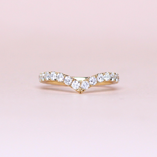 1.16cts Round cut Chevron lab-grown Full Eternity ring
