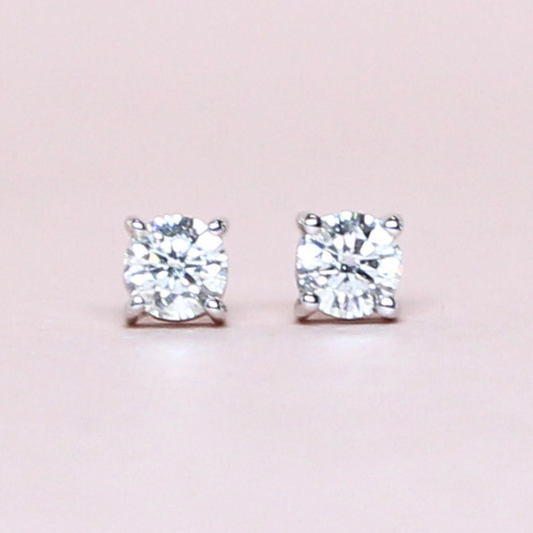 .60cts Round cut Solitaire Stud earrings