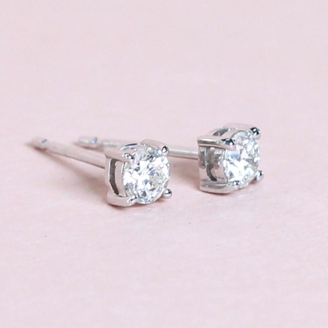 .60cts Round cut Solitaire Stud earrings