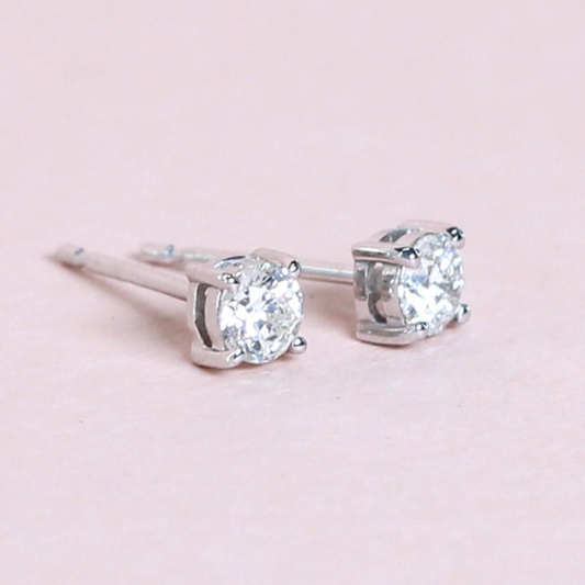 .60cts Round cut Solitaire Stud earrings