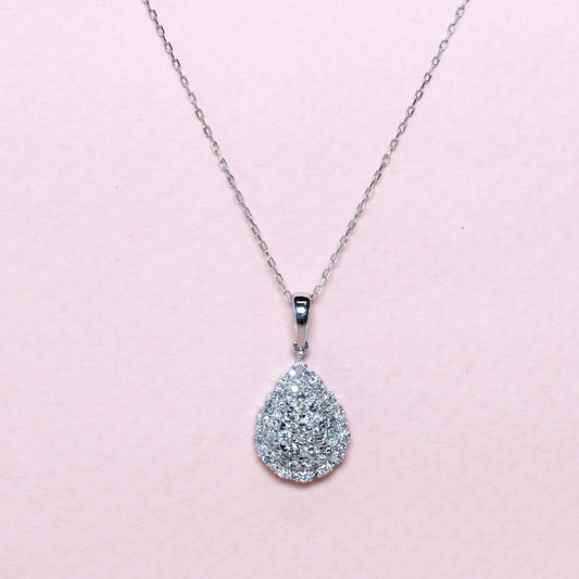 .50cts Pear Illusion necklace
