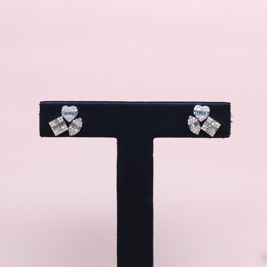 .58cts Multi-shape Illusion Stud earrings