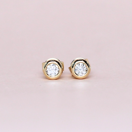 .20cts Round cut Solitaire Stud earrings