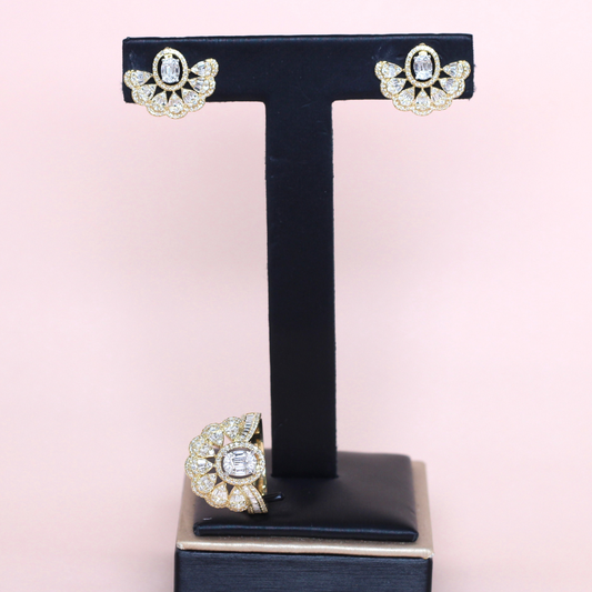 1.40cts Multi-shape Illusion Statement set with detachable halo