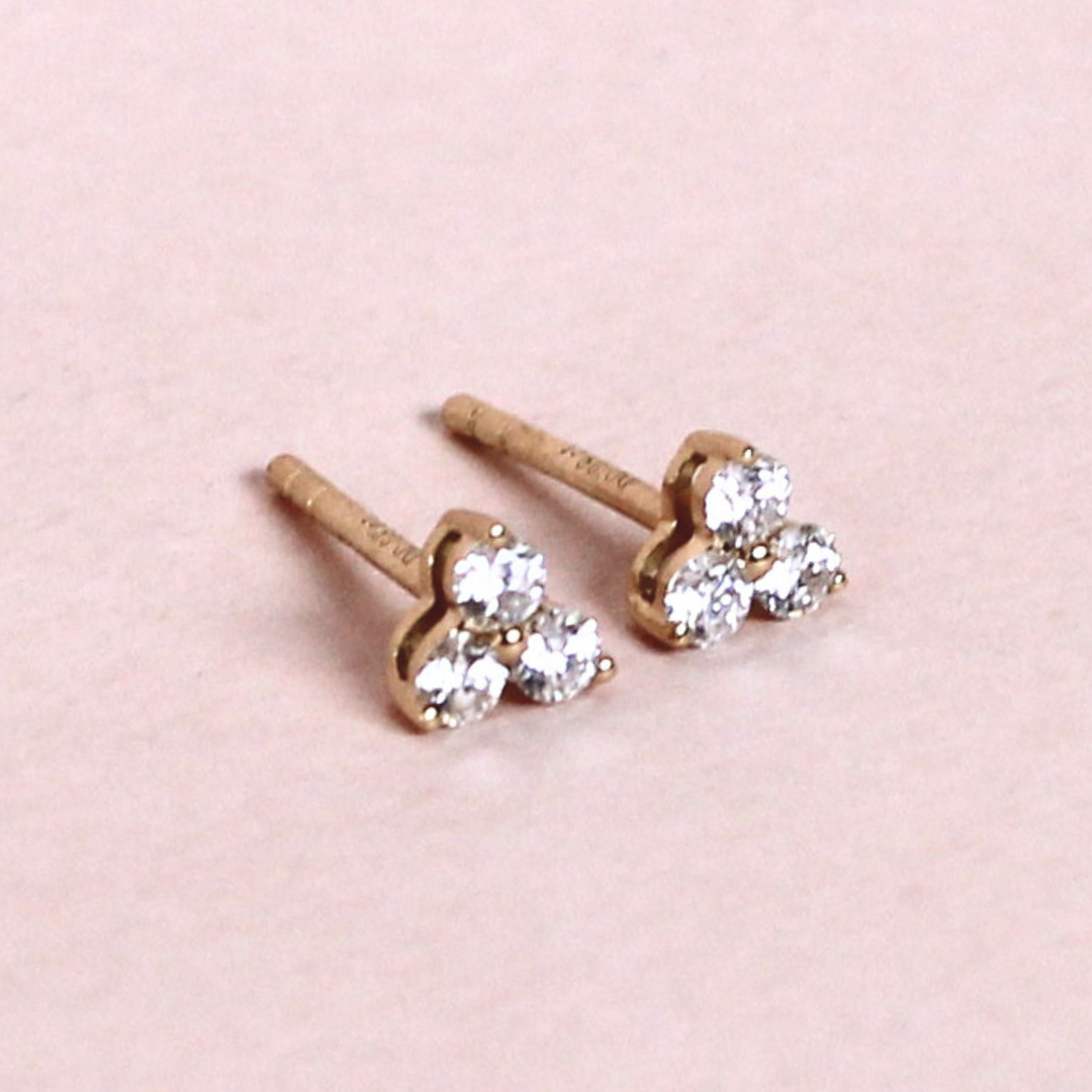 .30cts Trilogy Stud earrings