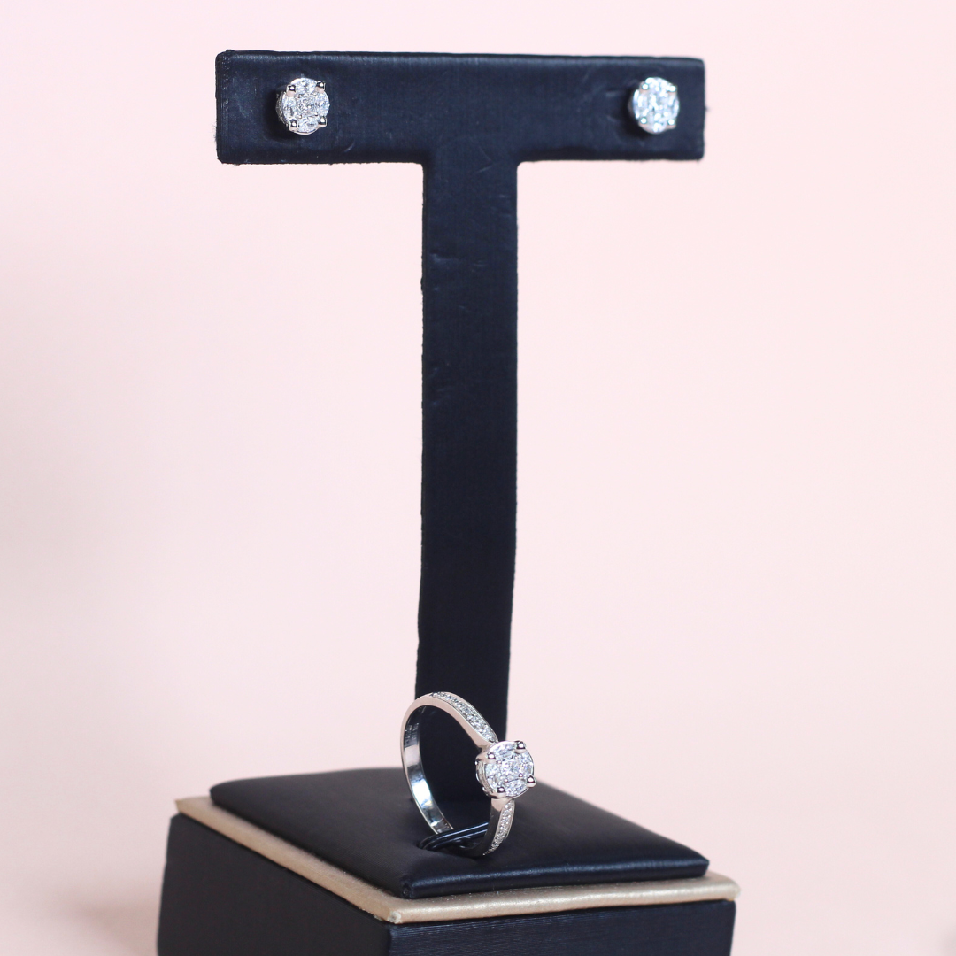 .85cts First Generation Illusion Set