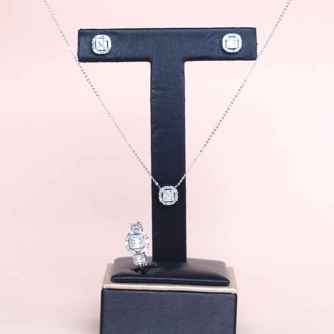 .70cts Illusion Baguette Set