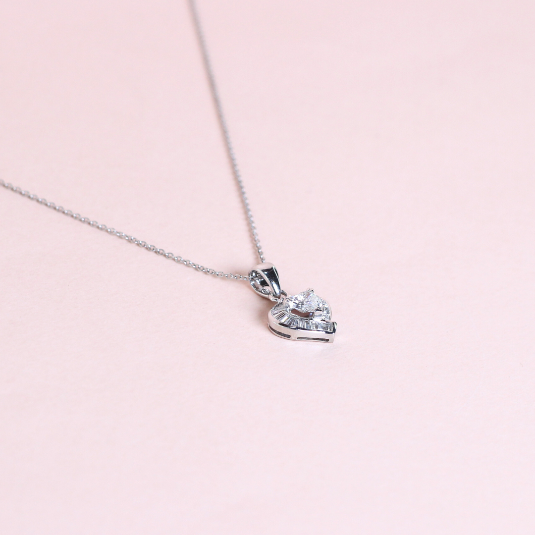 .50cts Heart Necklace