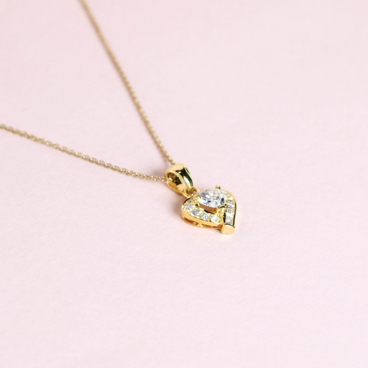 .50cts Heart necklace