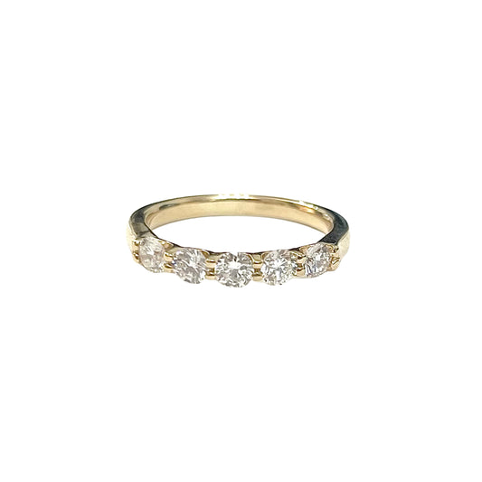 .50cts 5-stone Round cut ring