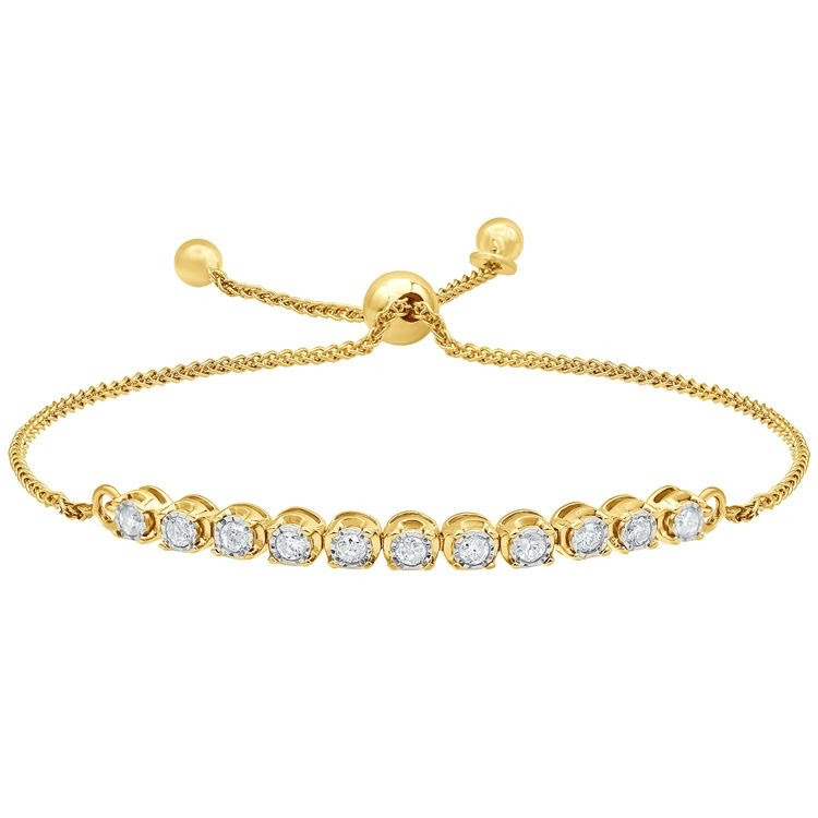 1.50cts Round cut adjustable bracelet