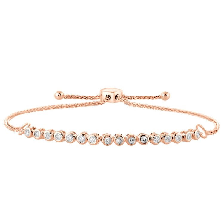 .80cts Round cut adjustable bracelet