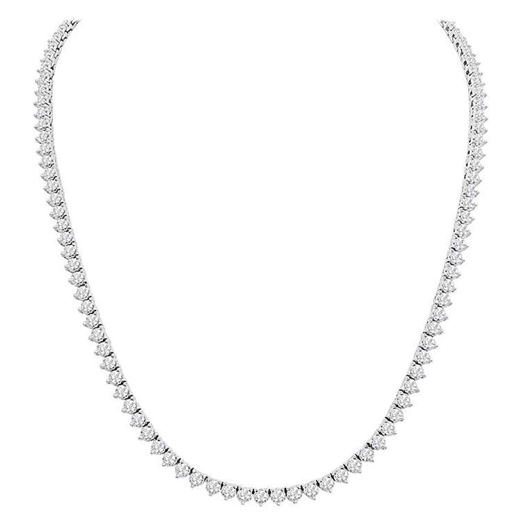 30cts Round cut Tennis necklace