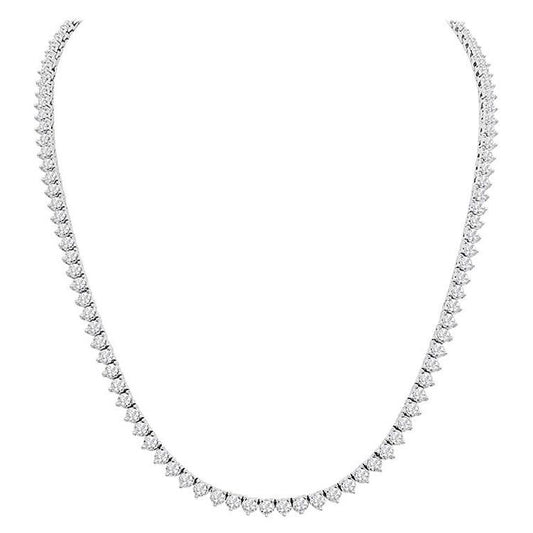 30cts Round cut Tennis necklace