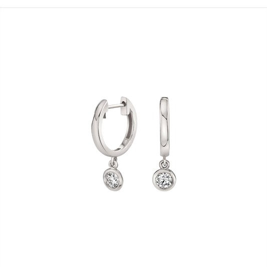 .48cts Round cut Solitaire Drop earrings