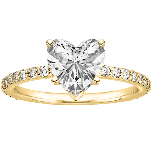 .70cts Heart cut Pavé ring