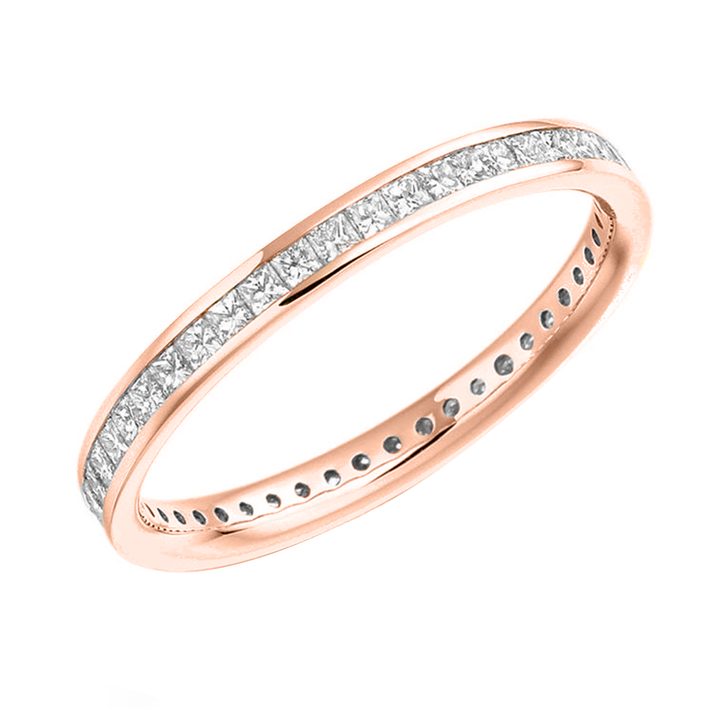1.90cts Princess cut Full Eternity ring