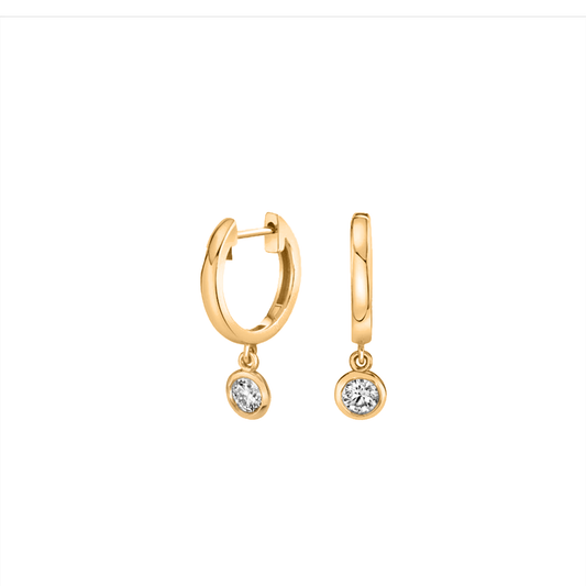 .48cts Round cut Solitaire Drop earrings