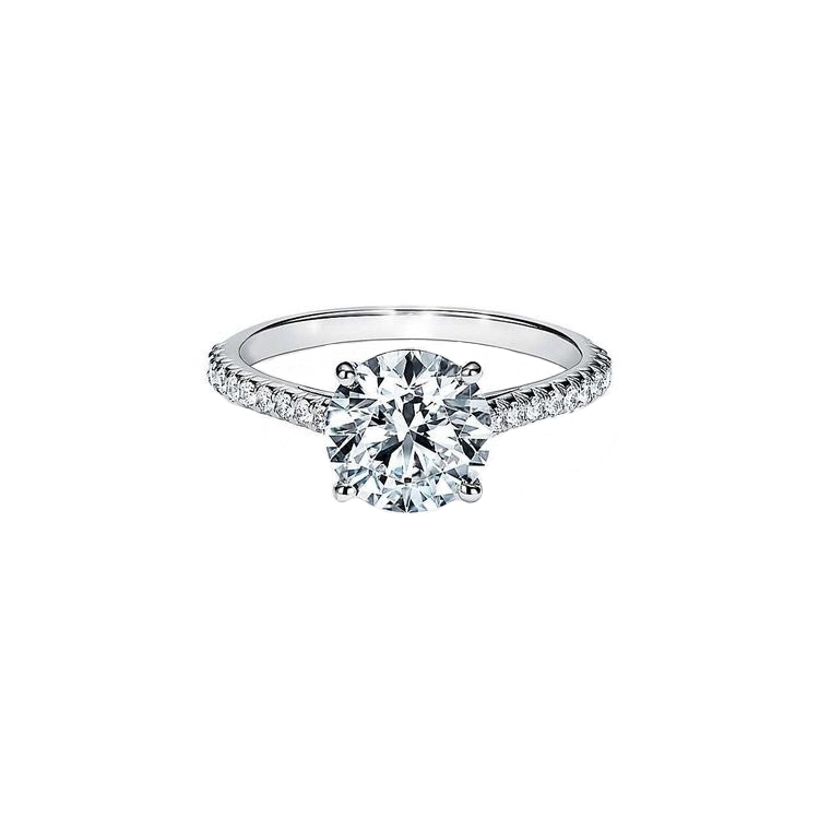 .80cts Round cut Pavé ring