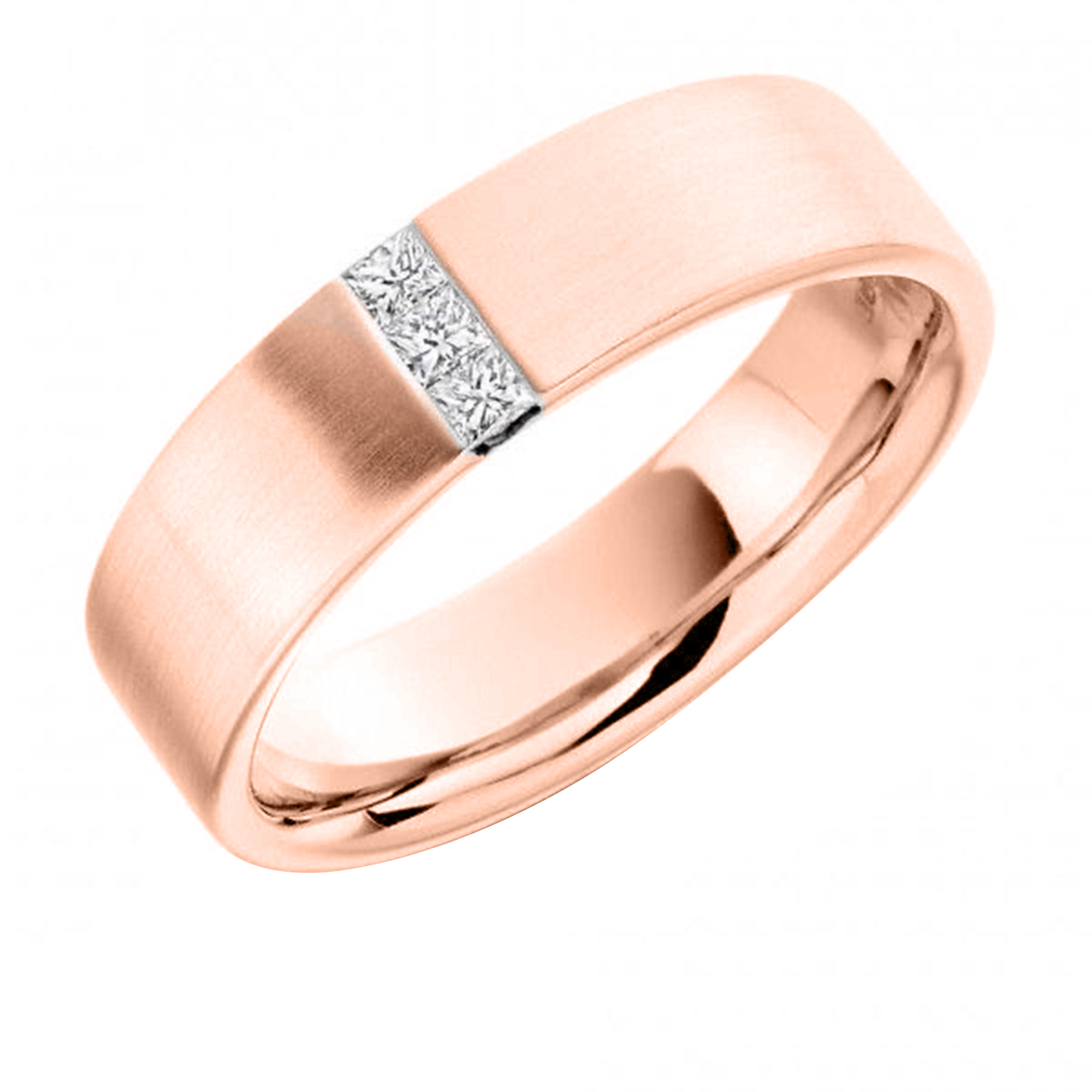 .17cts 3-stone Princess Cut Male ring