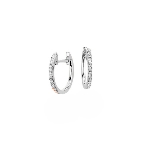 .56cts Round cut Hoop earrings
