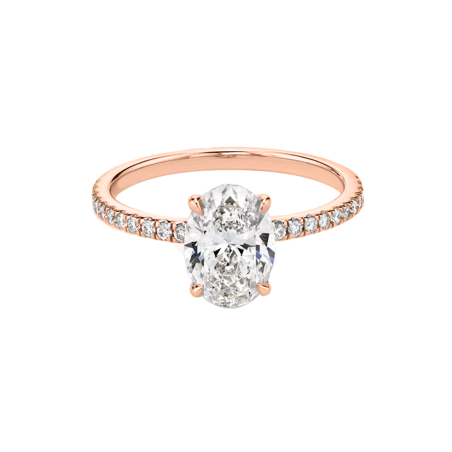 .80ct Oval cut in Pavé setting ring