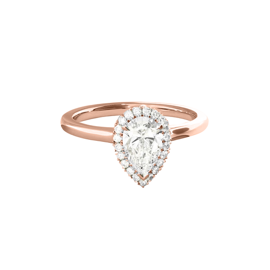 .65cts Pear cut ring with Halo