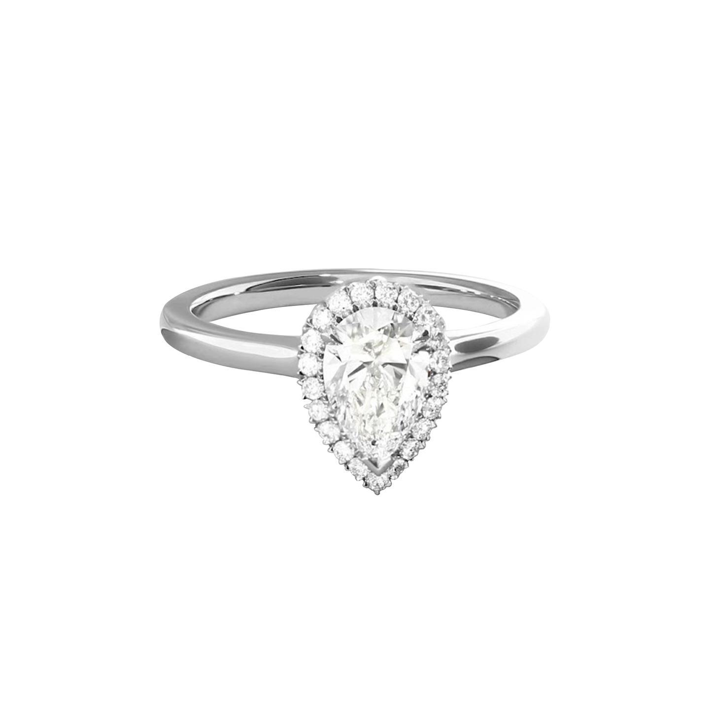 .65cts Pear cut ring with Halo