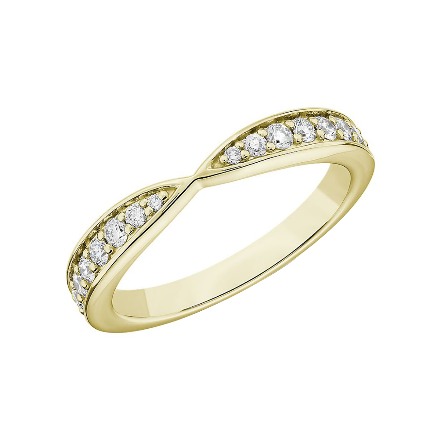 .33cts Round cut Half Eternity ring
