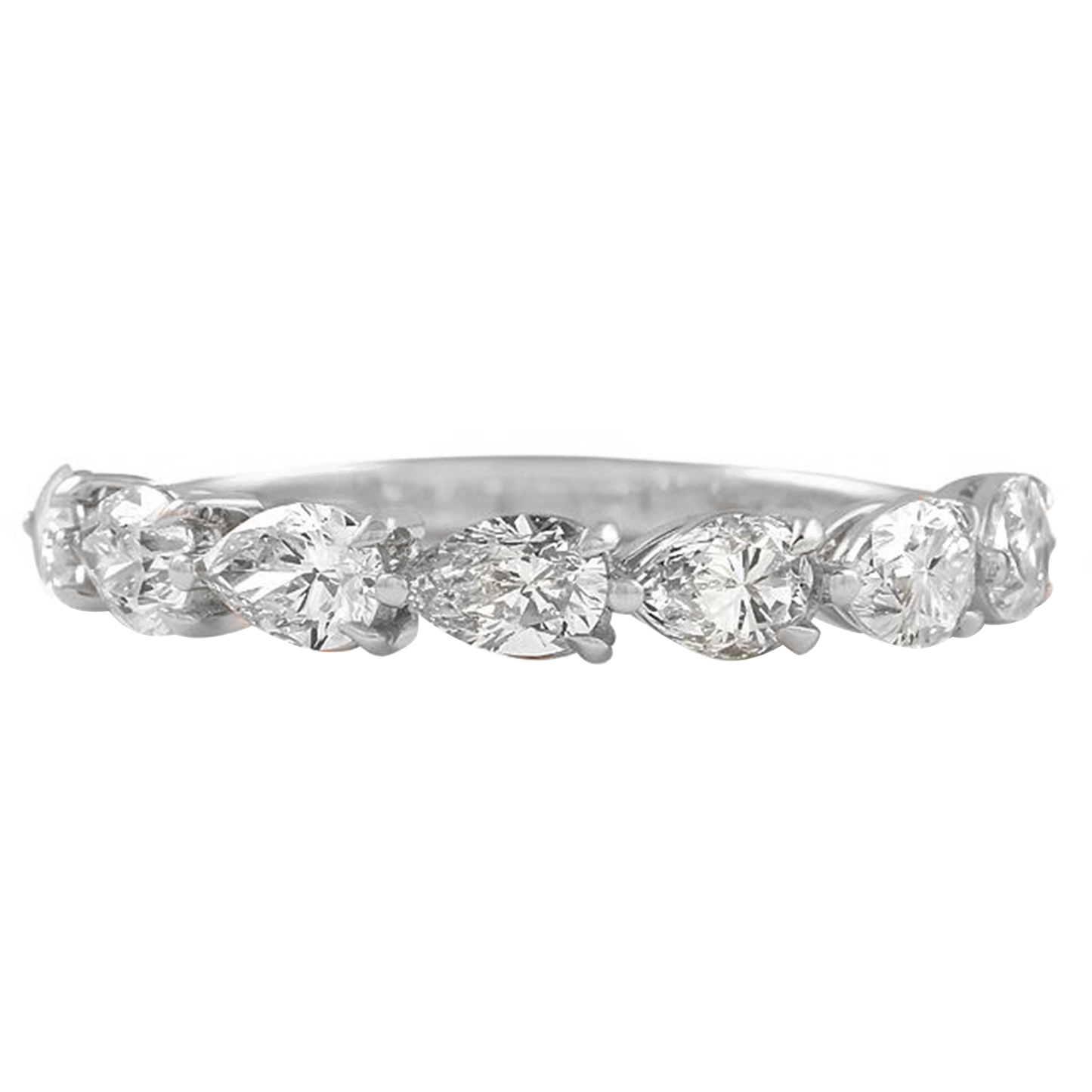 1.90cts 7-stone Pear cut ring