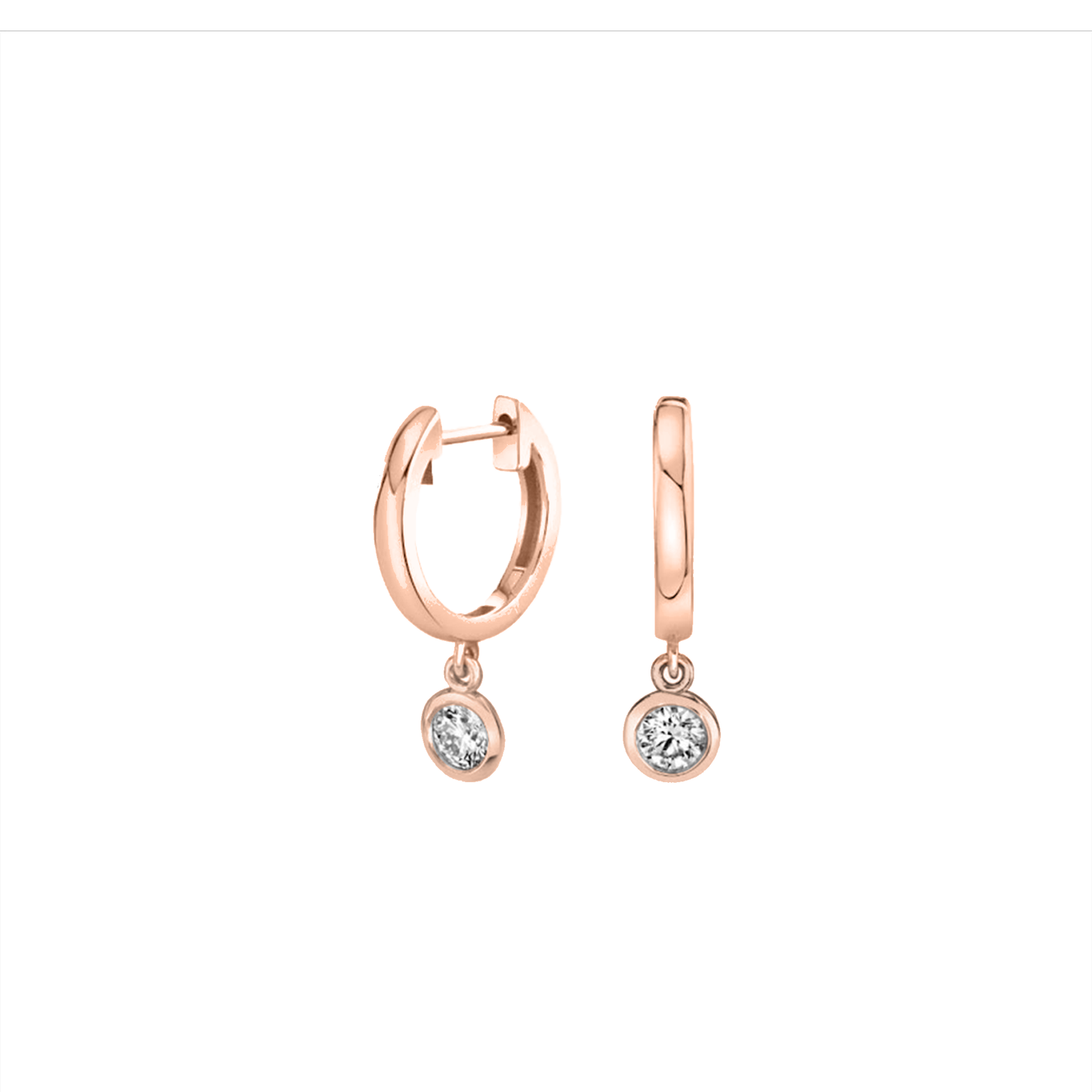 .48cts Round cut Solitaire Drop earrings