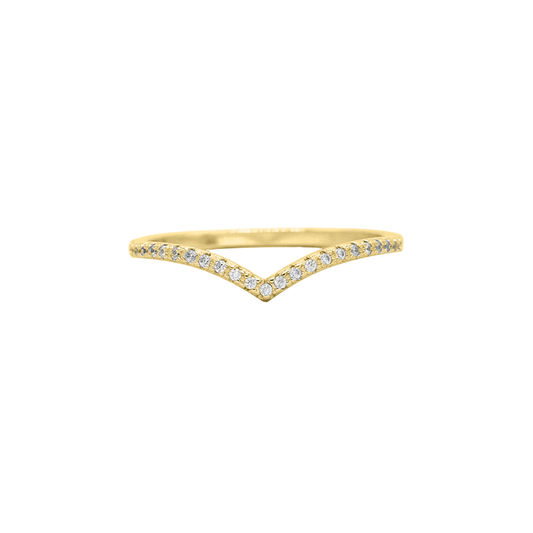 .28cts Round cut Chevron ring