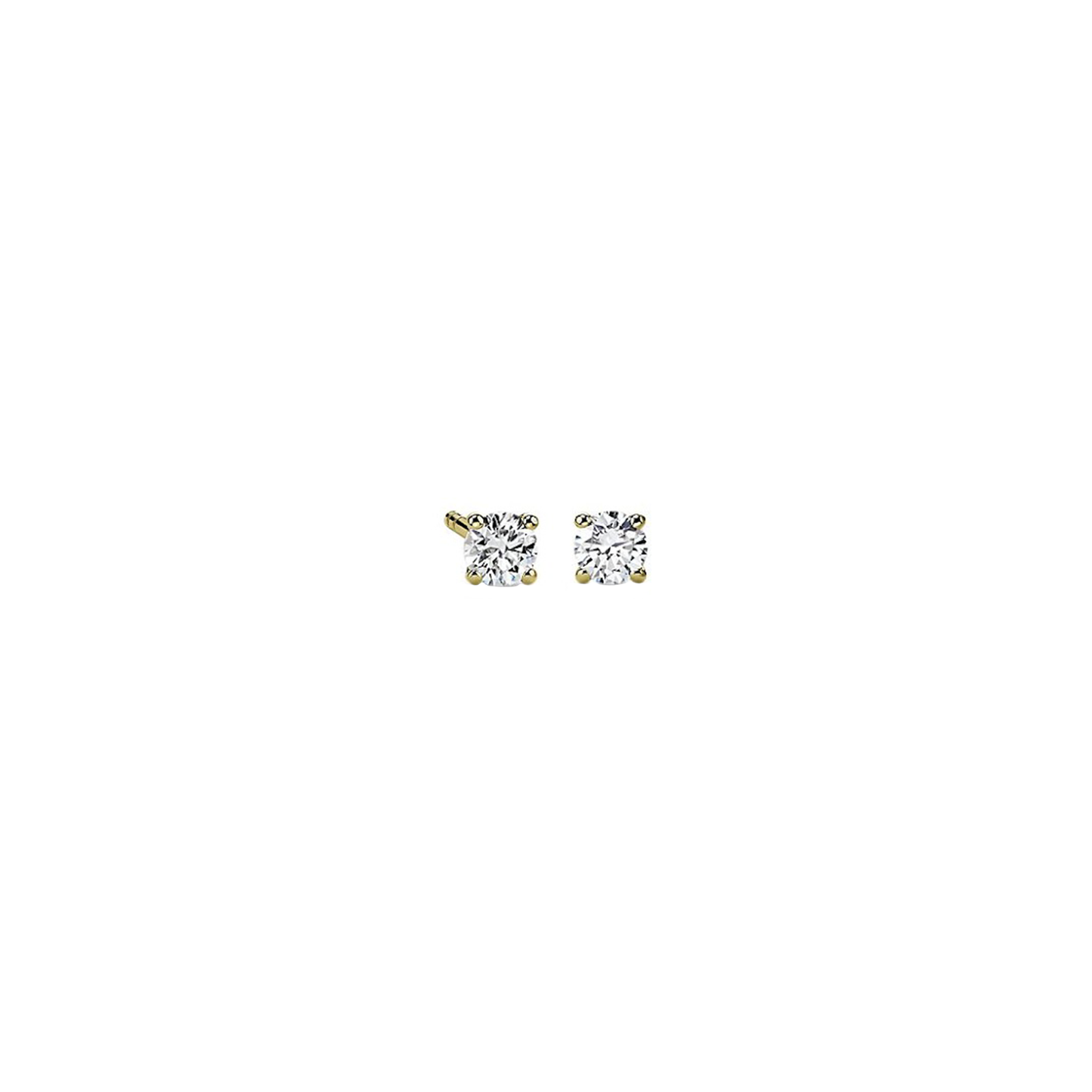 1cts Round cut Solitaire Stud earrings