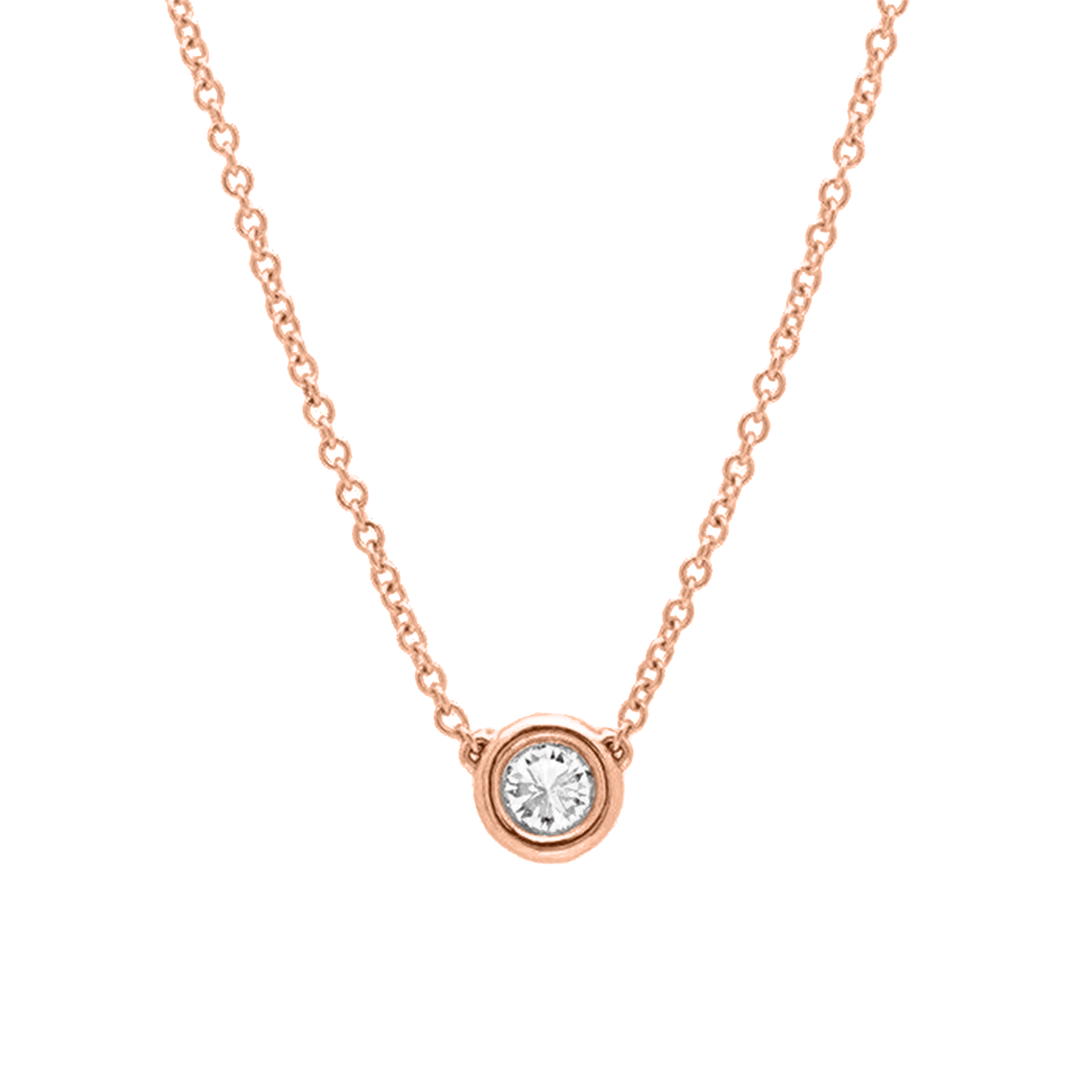 .40ct Round cut Solitaire necklace