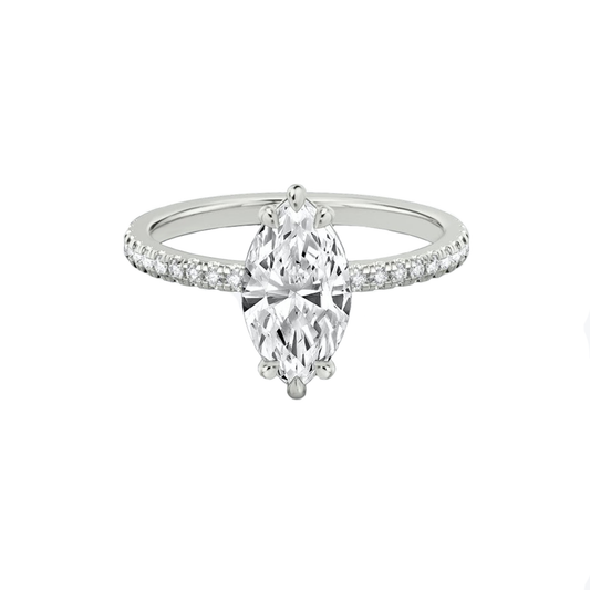 .70cts Marquise cut Pavé ring
