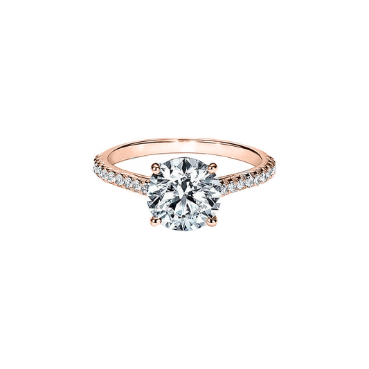 .80cts Round cut Pavé ring