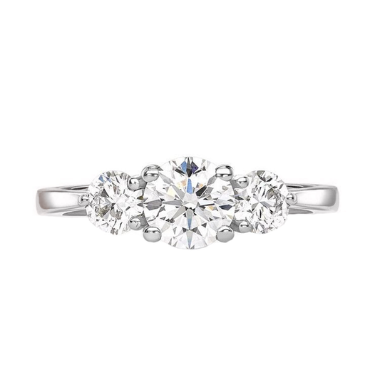.86cts Round cut Trilogy ring