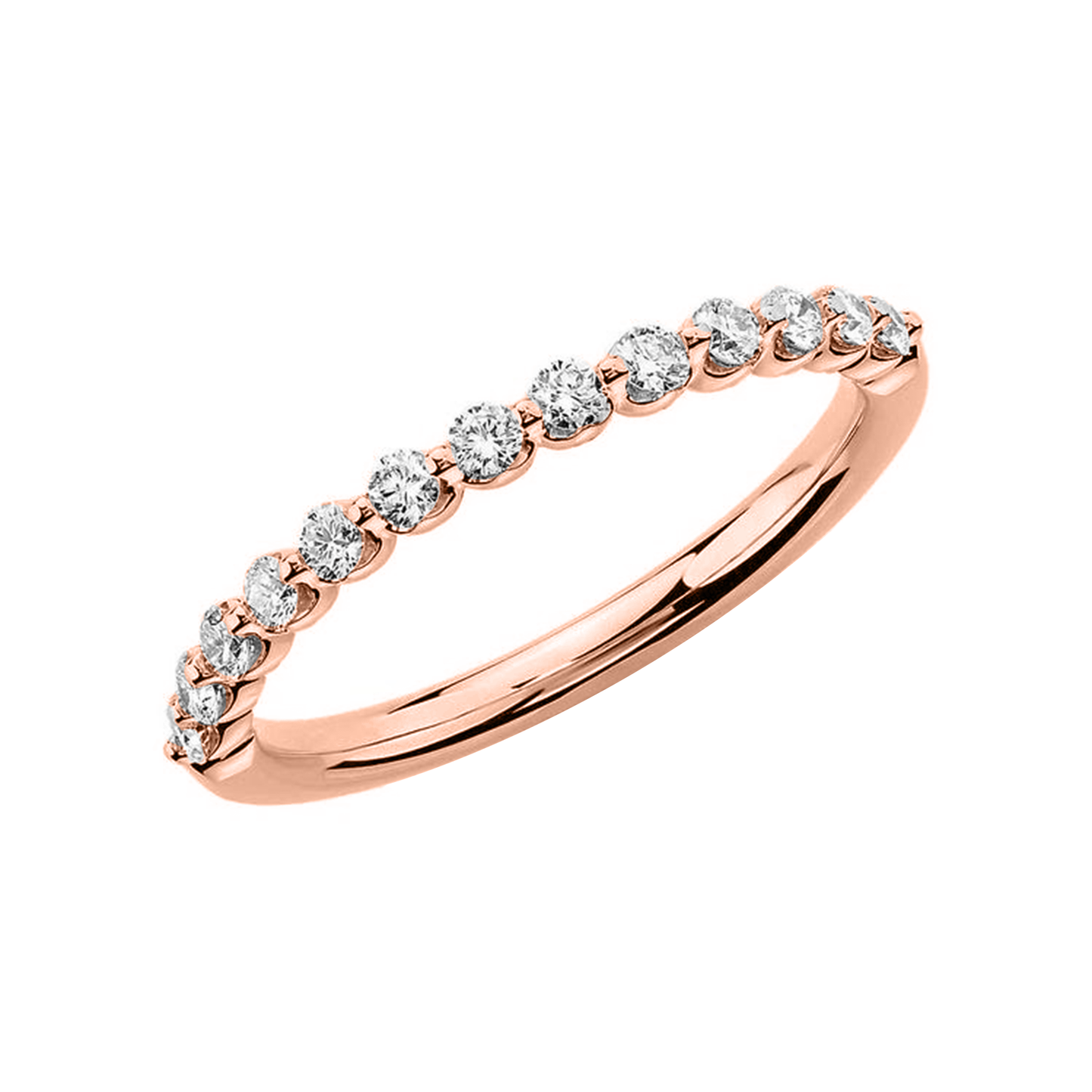 .48cts Round cut Half Eternity ring