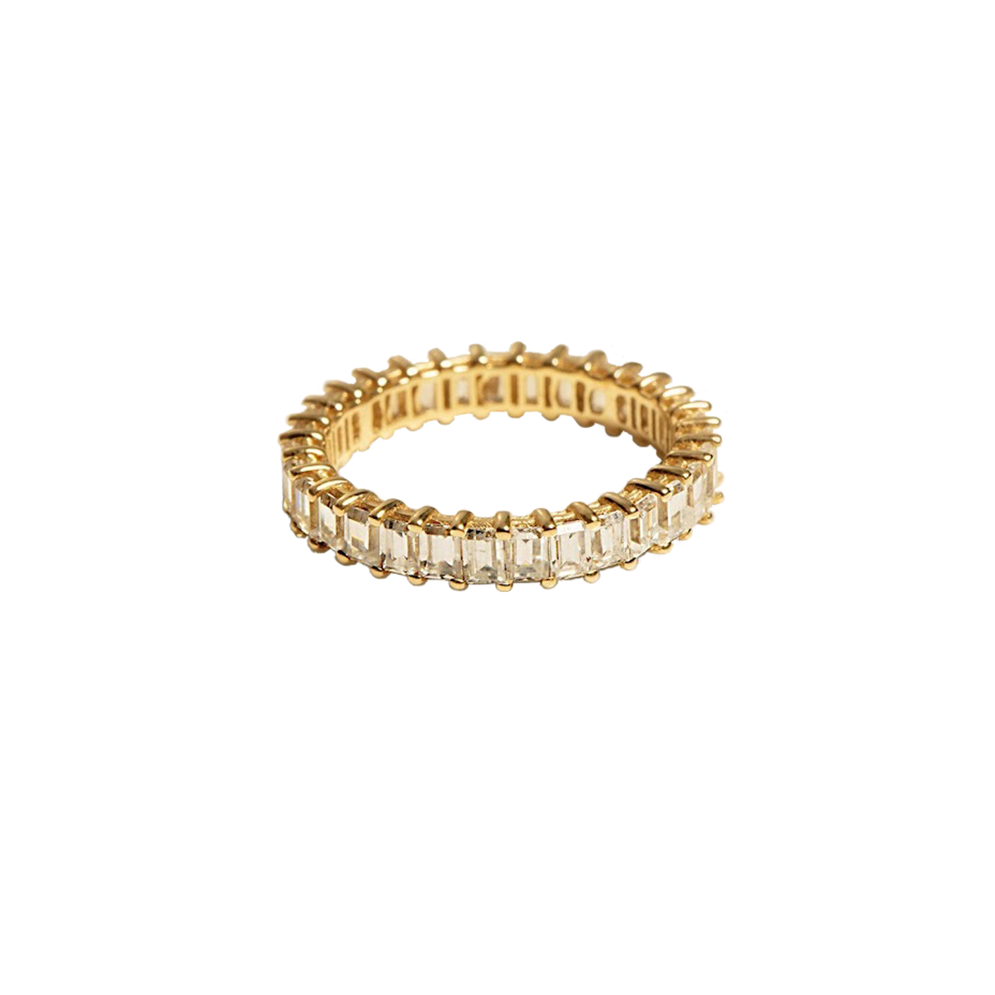 2.60cts Emerald cut Full Eternity ring