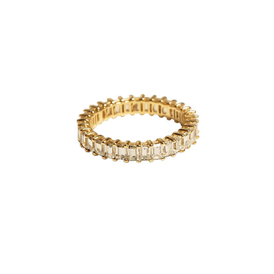 2.60cts Emerald cut Full Eternity ring