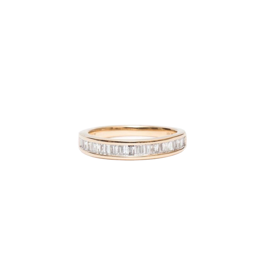 .50cts Baguette cut Half Eternity ring