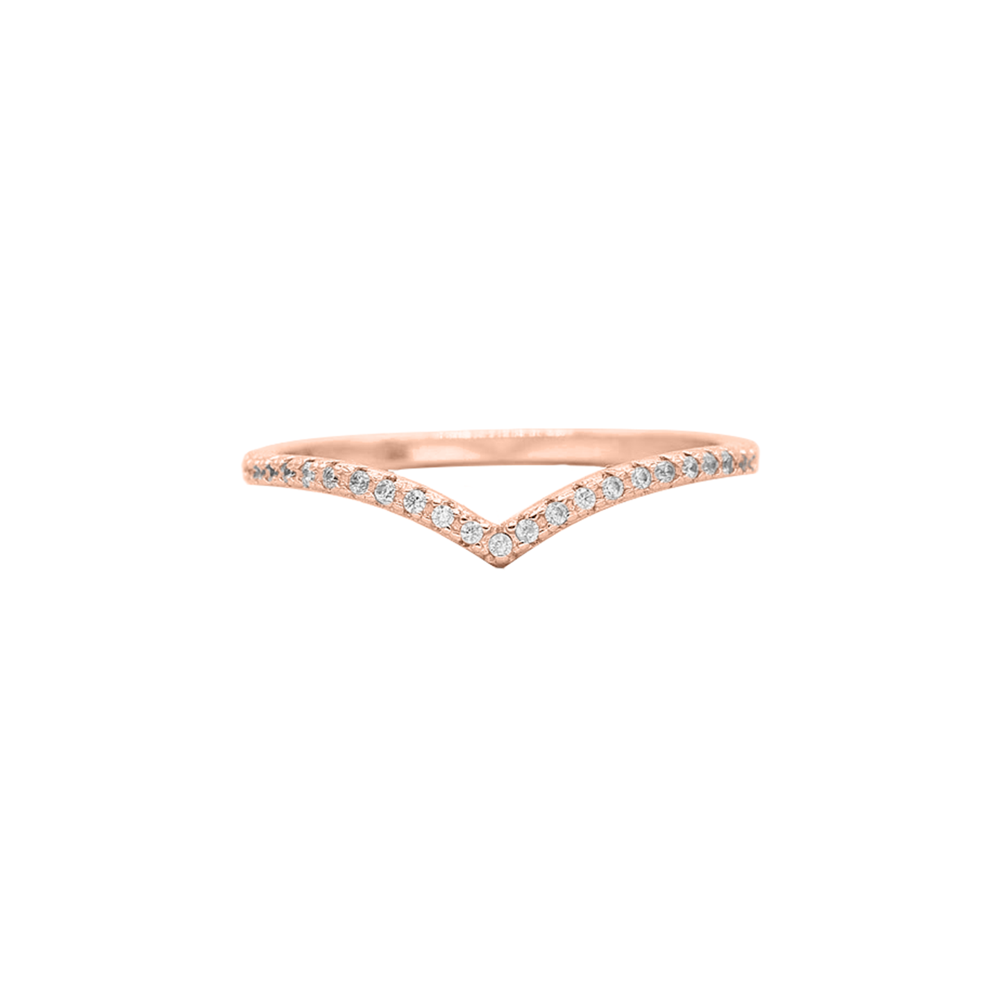 .28cts Round cut Chevron ring