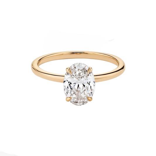 Solo Oval Diamond Ring