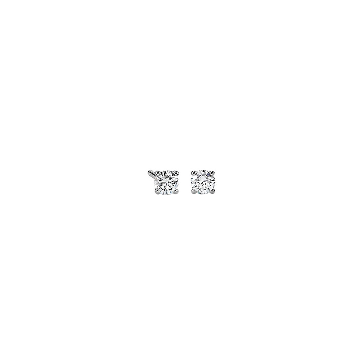 1cts Round cut Solitaire Stud earrings
