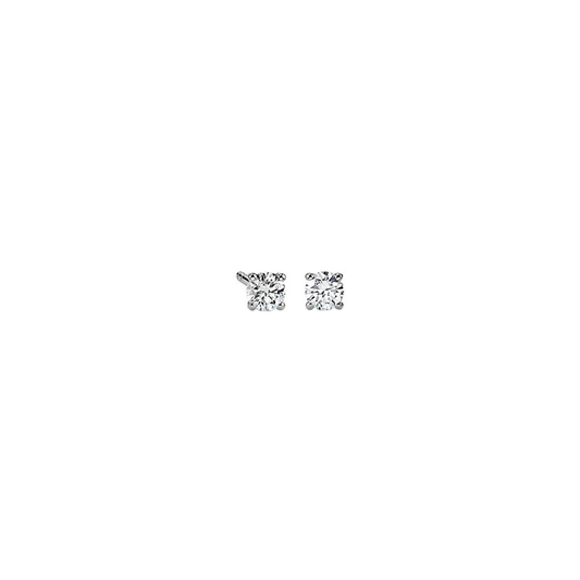 1cts Round cut Solitaire Stud earrings