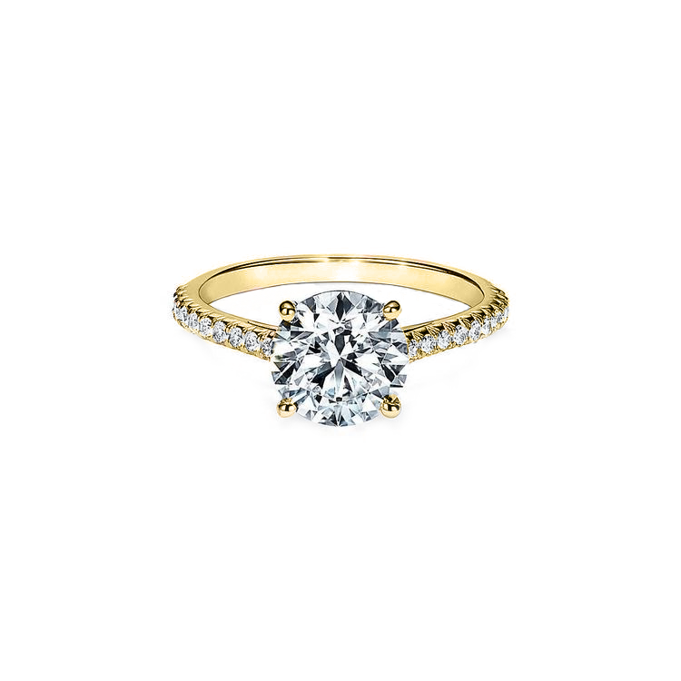 .80cts Round cut Pavé ring
