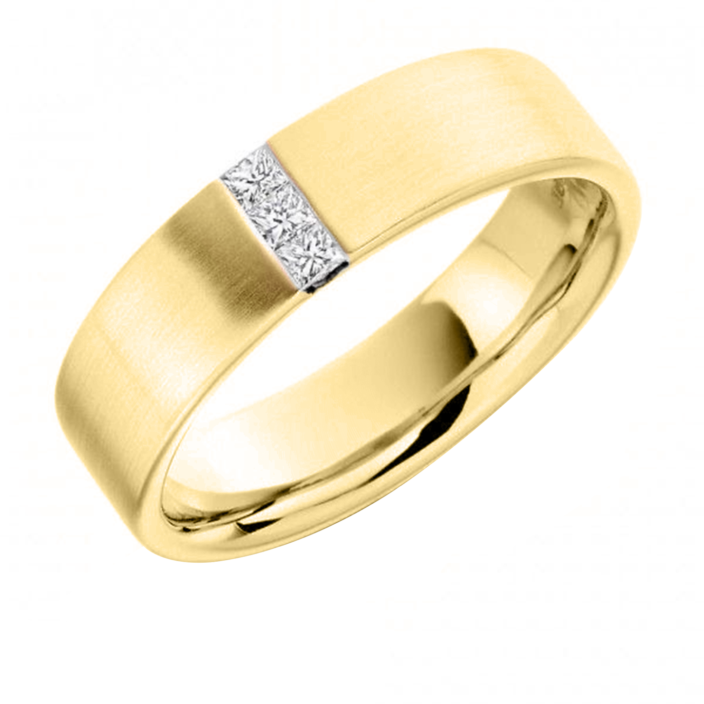 .17cts 3-stone Princess Cut Male ring