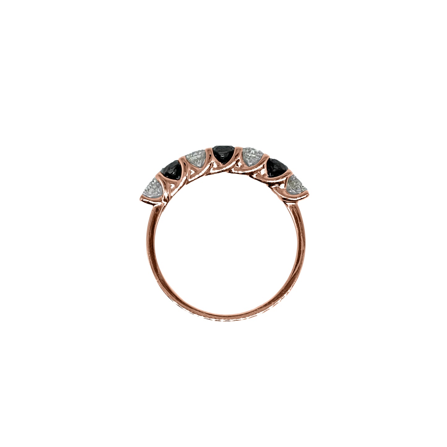 1cts 7-stone Round cut ring