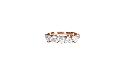 1ctw Inverted heart diamond ring