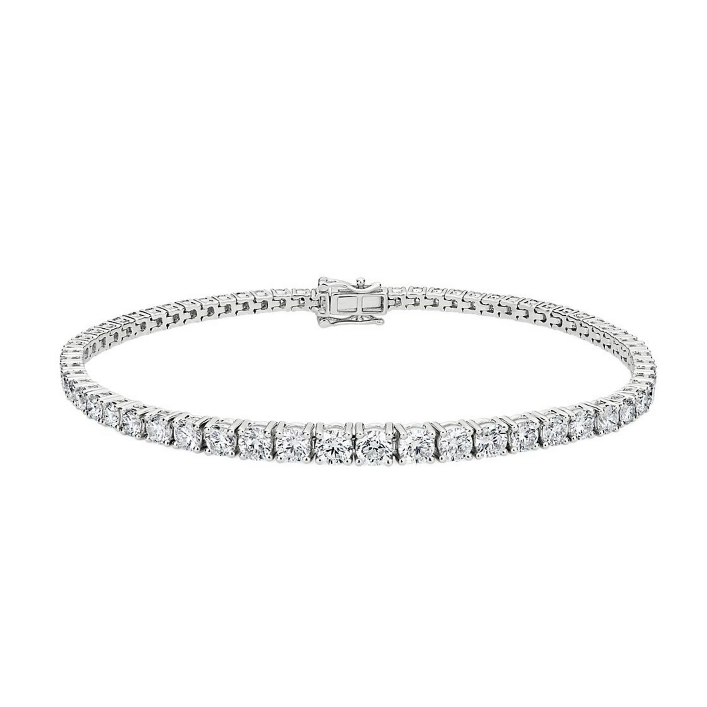 5cts Round cut Graduating Tennis bracelet